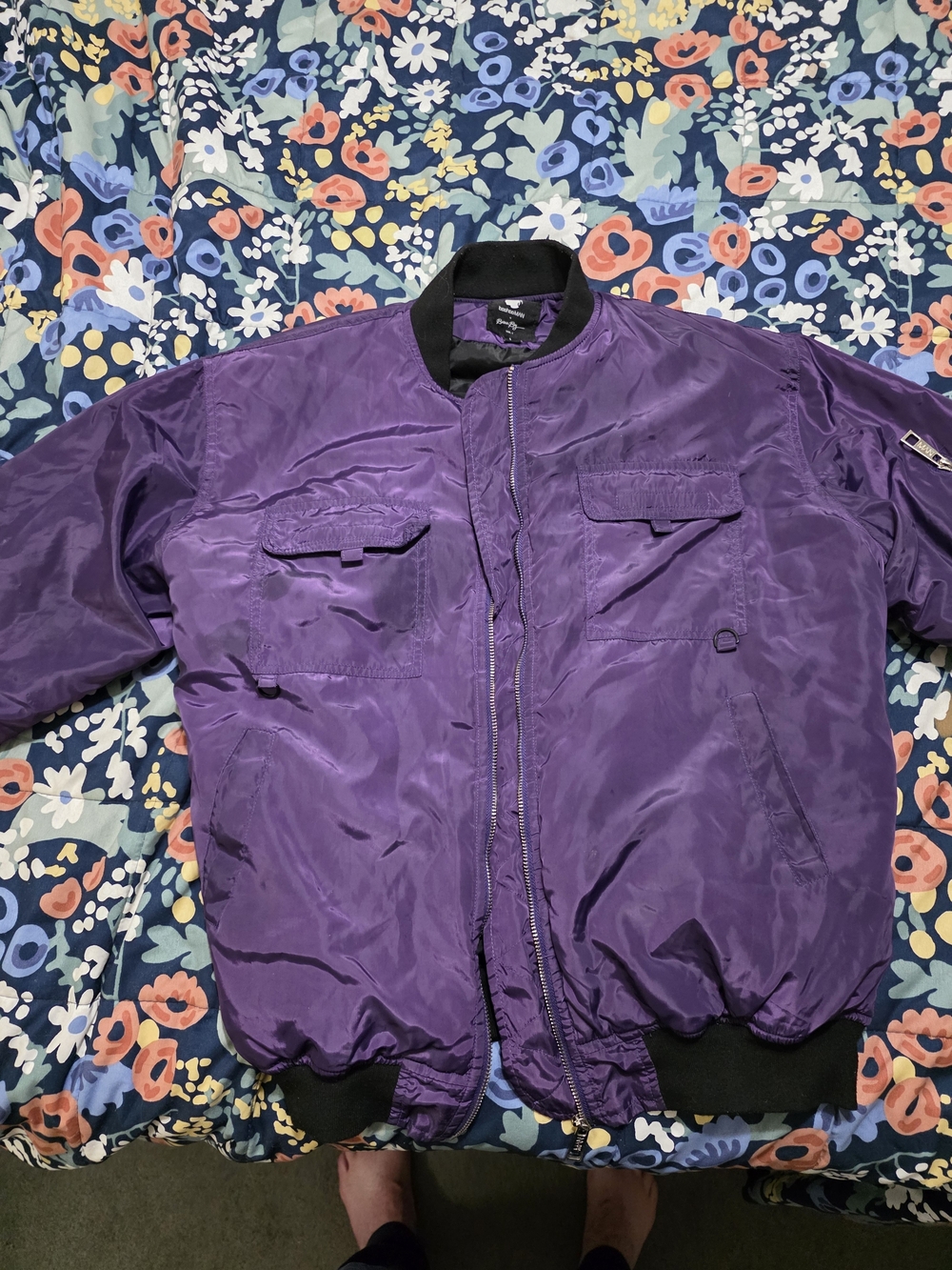 Burna Boy 2020 exclusive collection oversized satin varsity jacket by boohooMAN.